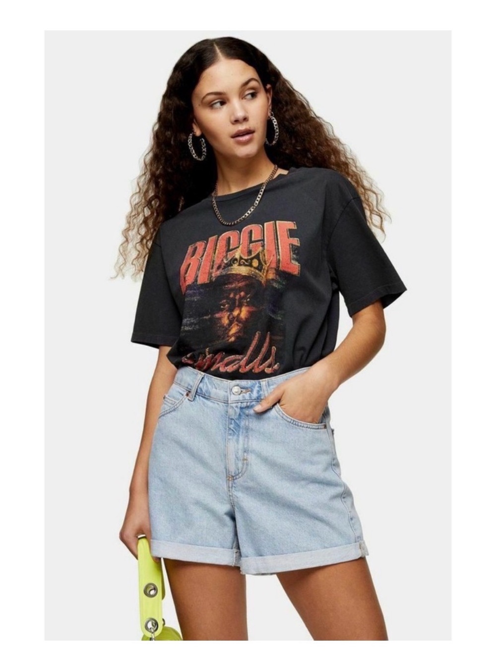 Women’s Topshop rolled cuff jean shorts